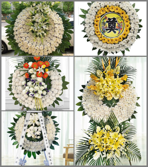山东青岛平度市明村镇大南营村花圈速递